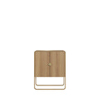 Balcão Buffet 2 Portas Dunna 90 cm - Mel c/ Dourado