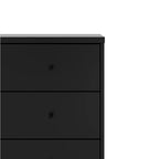 Cômoda 6 Gavetas Jasper 182 cm - Preto Fosco