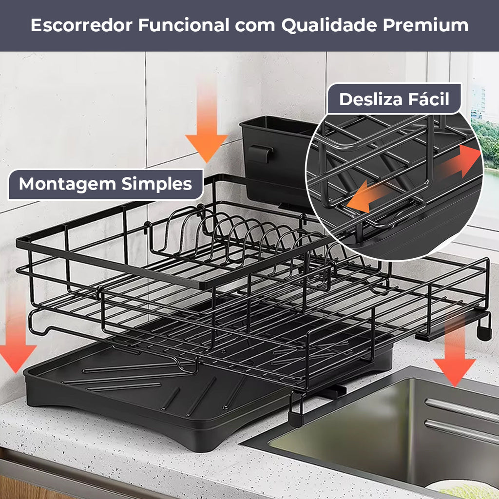 Escorredor de Louça Extensível até 60 cm