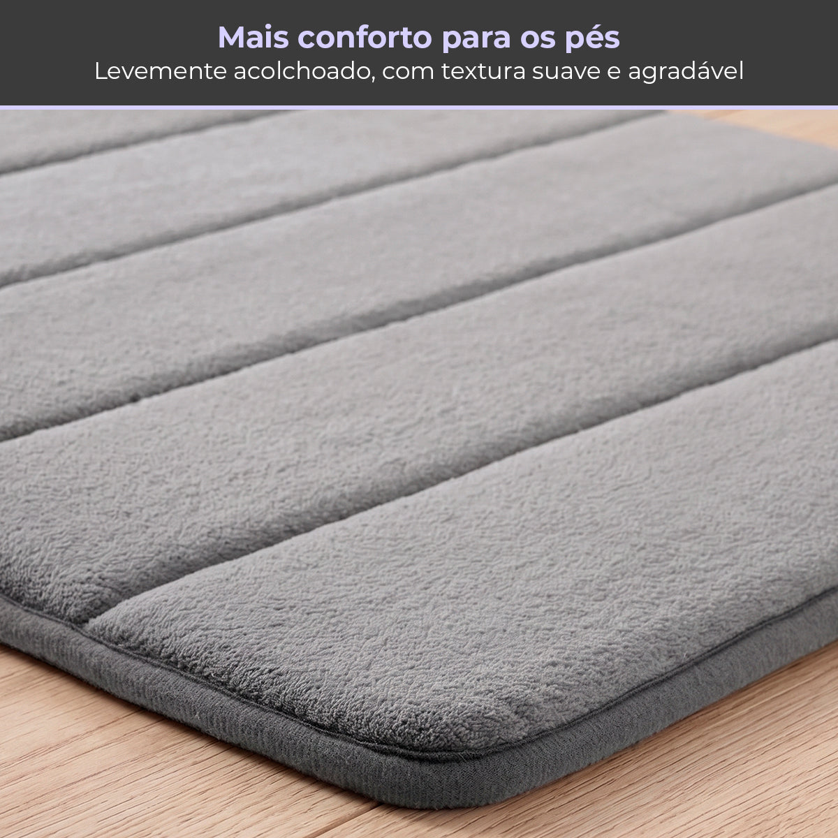 Kit 2 Tapetes Banheiro Super Soft Antiderrapante