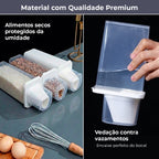 Kit 3 Potes com Bico Dosador para Mantimentos