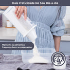 Kit 3 Potes com Bico Dosador para Mantimentos