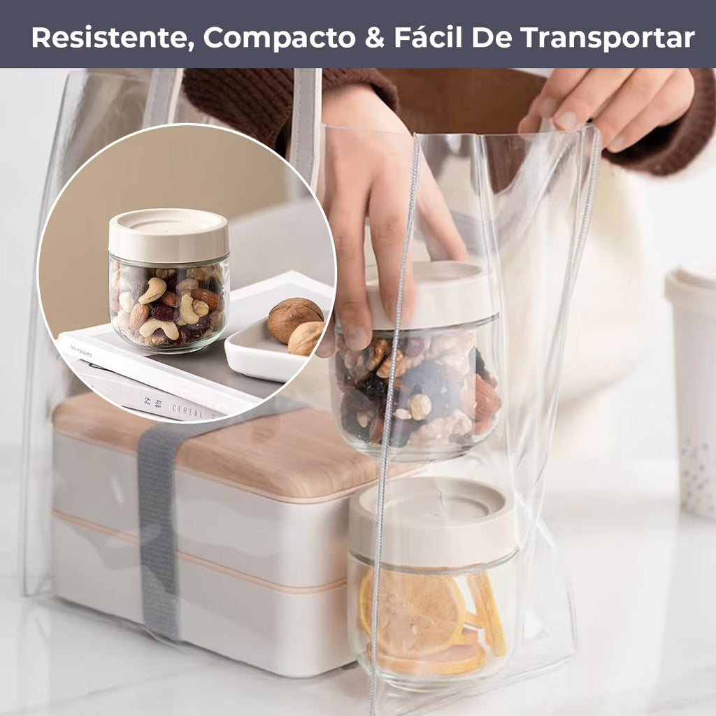 Kit 4 Potes Herméticos para Tempero