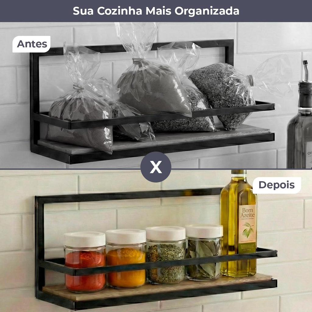 Kit 4 Potes Herméticos para Tempero