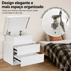 Gaveteiro Inteligente LED Multifuncional com Carregador