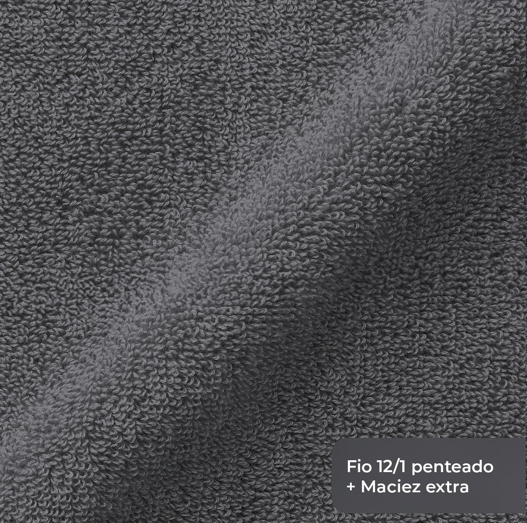 Jogo de Toalhas 5 Peças 100% Algodão Penteado