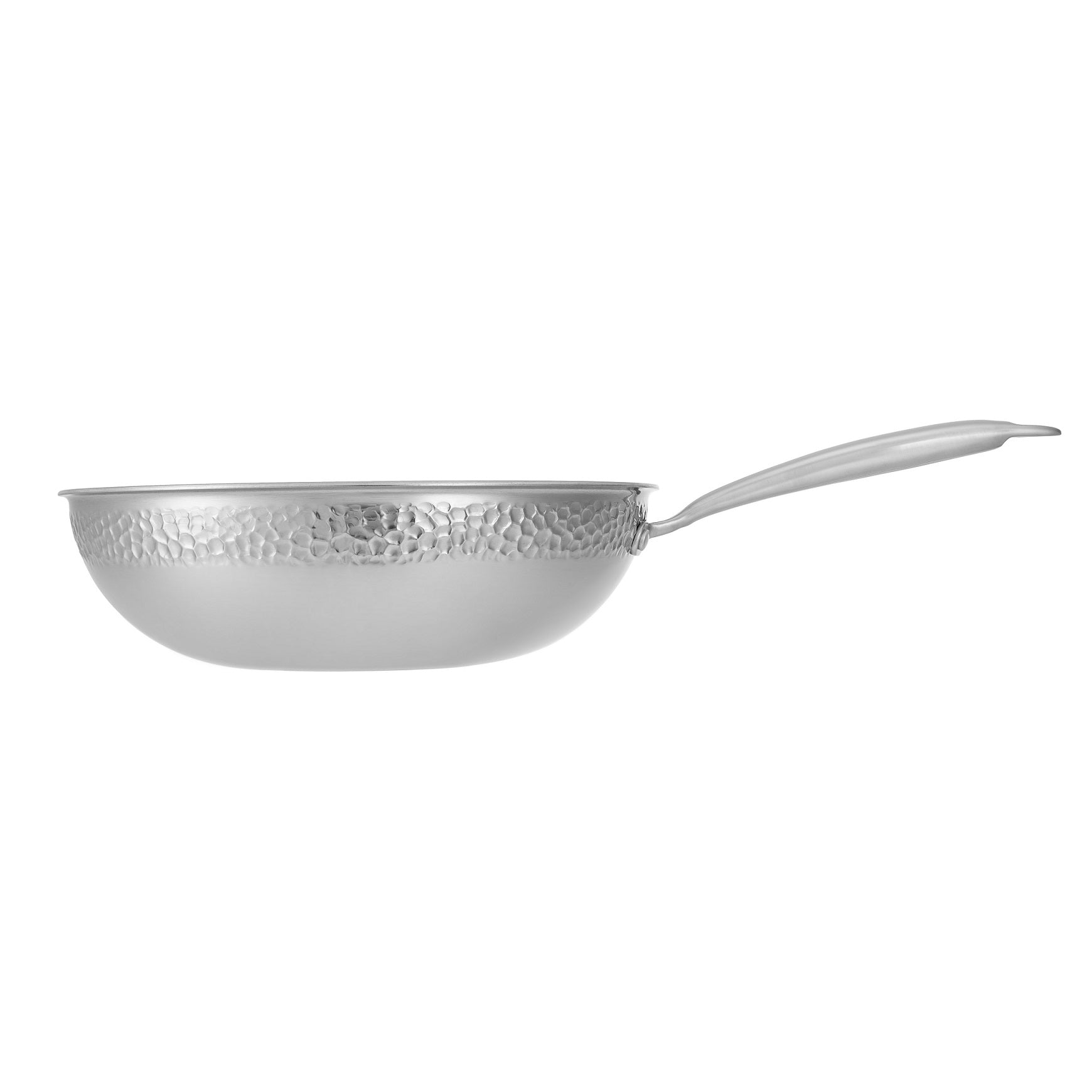 Frigideira Wok inox Indução Triply Crater 28cm - Resto Kitchenware