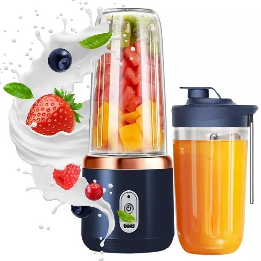 Mini Liquidificador Portátil 400ml com 6 Lâminas